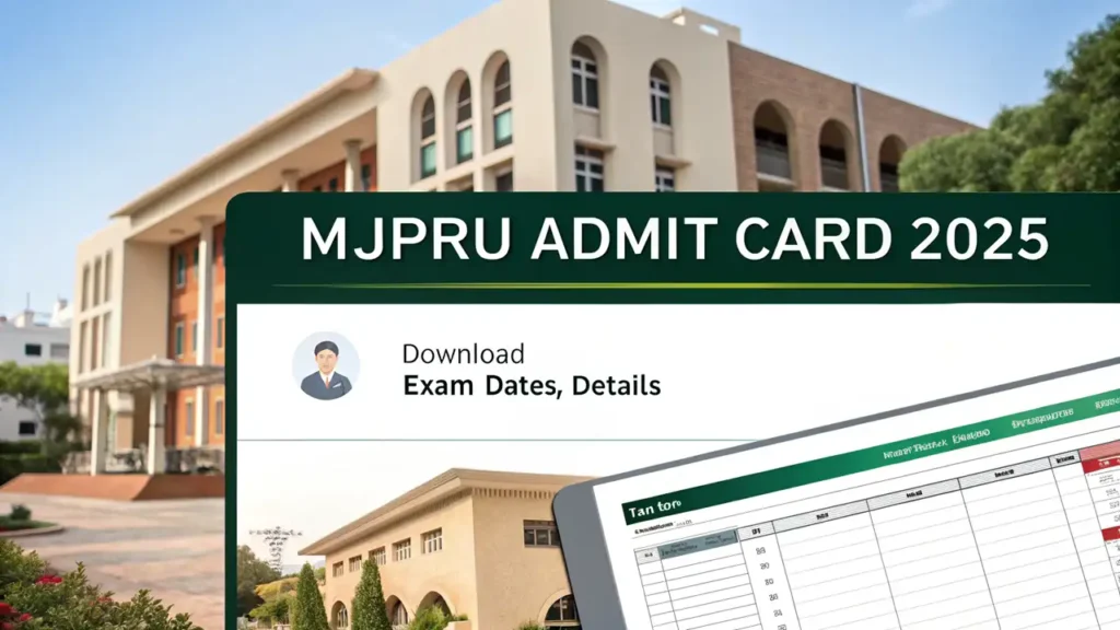 MJPRU Admit Card 2025: Download, Exam Dates, Details