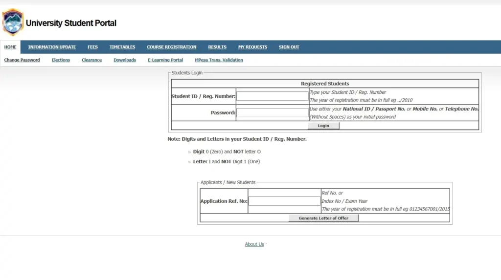 How To Mku.ac.ke Student Portal Login