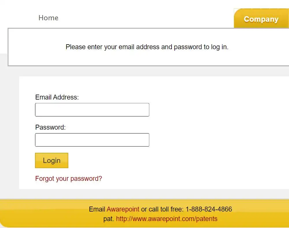 Awarepoint Login