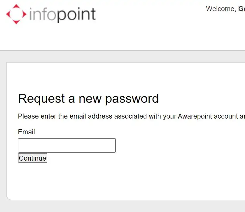 Awarepoint Login: Forgot Password