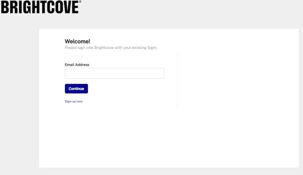 Brightcove Login