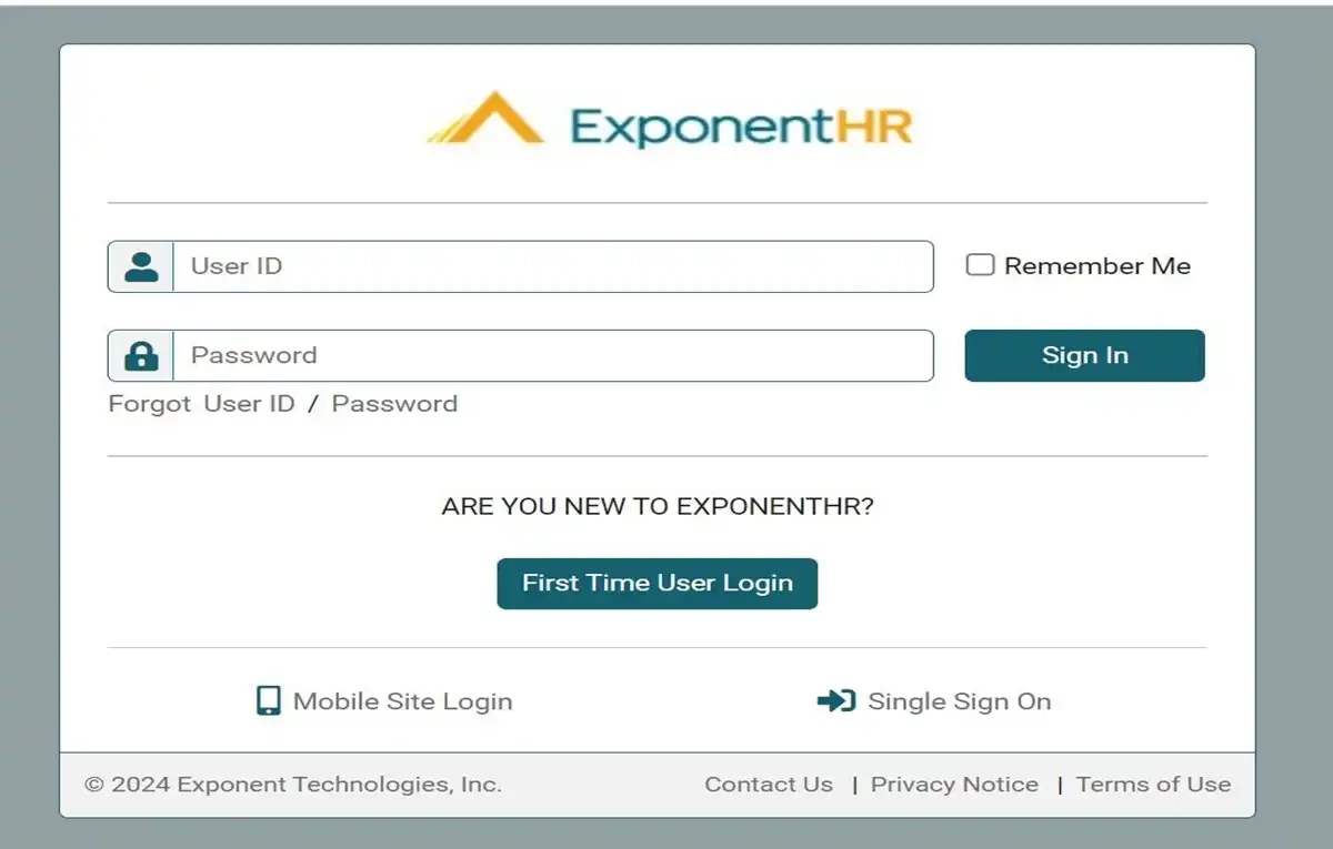 Exponenthr Login